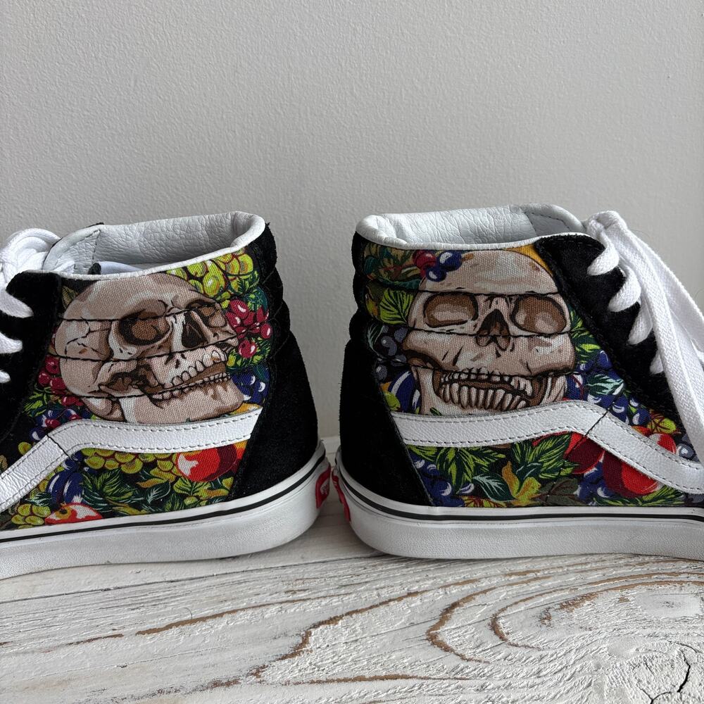 Vans SK8-Hi Fruit Skull Mens Size 7 Womens 8.5 Streetwear Festival Indie Sleaze